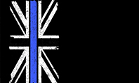 Thin Blue Line British Flag Presentation Template