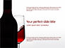 Bottle of Red Wine and Half Full Glass on White Background slide 1