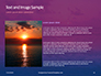 Mysterious Colorful Sea Sunset Presentation slide 15