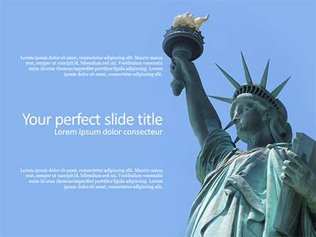The Statue of Liberty in New York City Presentation Presentation Template, Master Slide