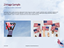 American Flag Waving on Flagpole Presentation slide 11