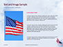 American Flag Waving on Flagpole Presentation slide 15