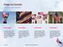 American Flag Waving on Flagpole Presentation slide 16