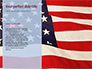 American Flag Waving on Flagpole Presentation slide 9