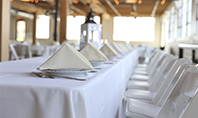 Long Table Served for Banquet Presentation Presentation Template