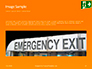 Emergency Exit Sign on Orange Background Presentation slide 10