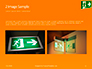 Emergency Exit Sign on Orange Background Presentation slide 11