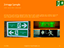 Emergency Exit Sign on Orange Background Presentation slide 12