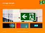 Emergency Exit Sign on Orange Background Presentation slide 13