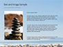 Folded Pyramid of Smooth Stones on the Seashore Presentation slide 15