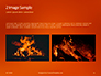 Abstract Fire Background with Flames Presentation slide 11