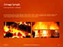 Abstract Fire Background with Flames Presentation slide 12