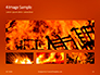 Abstract Fire Background with Flames Presentation slide 13