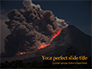 Volcano Eruption during Nighttime Presentation slide 1
