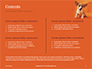 Cute Puppy Portrait on Orange Background Presentation slide 2