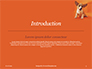 Cute Puppy Portrait on Orange Background Presentation slide 3