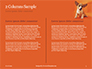 Cute Puppy Portrait on Orange Background Presentation slide 5