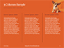 Cute Puppy Portrait on Orange Background Presentation slide 6