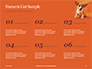 Cute Puppy Portrait on Orange Background Presentation slide 8