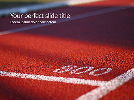 Low Angle View of Track Field Presentation Presentation Template, Master Slide