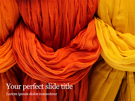 Dyed Cotton Fabric Presentation Presentation Template, Master Slide