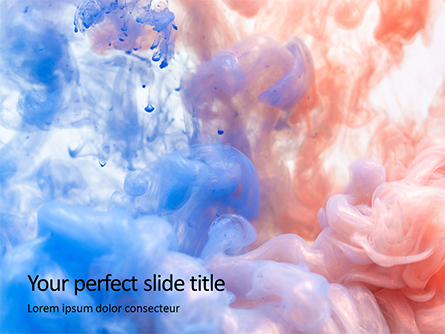 Cloud of Color Presentation Presentation Template, Master Slide