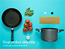 Cooking Pot and Frying Pan with Tomatoes Presentation slide 1