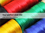 Sewing Threads Multicolored Closeup Presentation slide 1