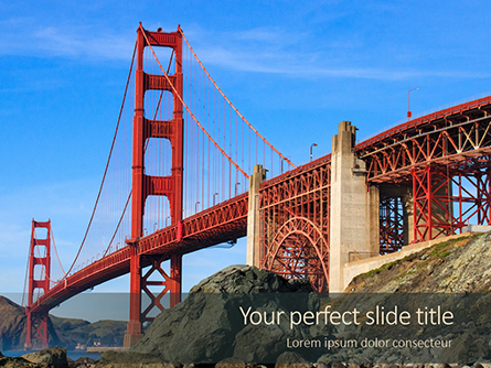 Golden Gate Bridge Presentation Presentation Template, Master Slide