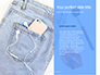 Jeans Texture Background Presentation slide 9