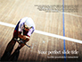 Racing Cyclist on a Cycle Track Presentation slide 1