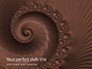 Abstract Melted Chocolate Swirl Background Presentation slide 1