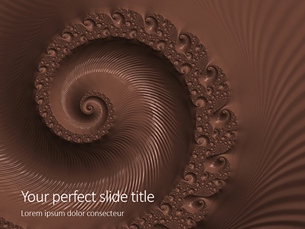 Abstract Melted Chocolate Swirl Background Presentation Presentation Template, Master Slide
