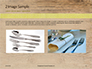Knife and Fork with Gift Ribbon on Wooden Surface Presentation slide 11