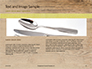 Knife and Fork with Gift Ribbon on Wooden Surface Presentation slide 14
