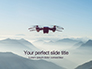 Unmanned Aerial Vehicle Flying in the Sky Presentation slide 1