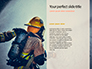 Working Fireman Surrounded by Smoke Presentation slide 9