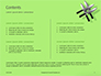 Four Levitating Knives Against Green Background Presentation slide 2