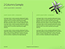 Four Levitating Knives Against Green Background Presentation slide 5