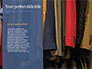 Row of Men Suit Jackets on Hangers Presentation slide 9