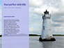 Lighthouse Silhouette Against Purple Sky Presentation slide 9