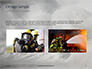 Two Firefighters Standing Beside Smoke Presentation slide 11
