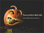 Halloween Carved Pumpkin in Darkness Presentation slide 1