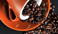 Coffee Beans Spilled From a Cup Presentation Presentation Template
