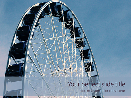 Ferris Wheel with Blue Sky Presentation Presentation Template, Master Slide