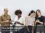 Group of Diverse People using Smartphones Presentation slide 1