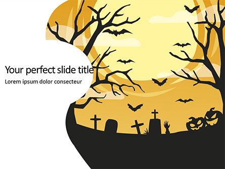Halloween Silhouettes Presentation Presentation Template, Master Slide