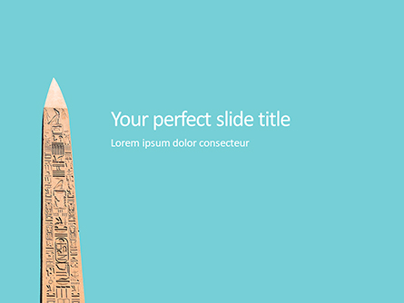 Luxor Obelisk Presentation Presentation Template, Master Slide