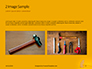 Wooden Mallet Hammer on Yellow Background Presentation slide 11
