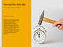 Wooden Mallet Hammer on Yellow Background Presentation slide 9